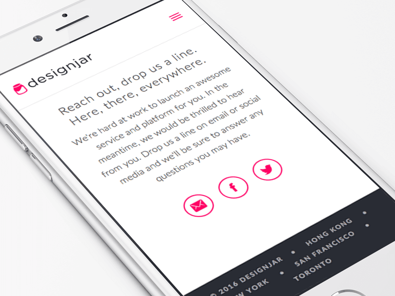 Brand and site design for Designjar
