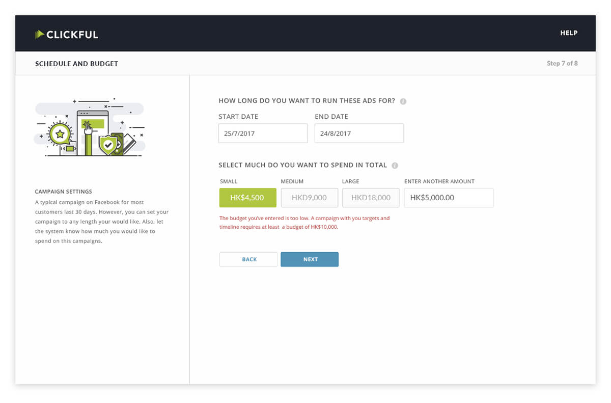 Clickful AI online ads management tool
