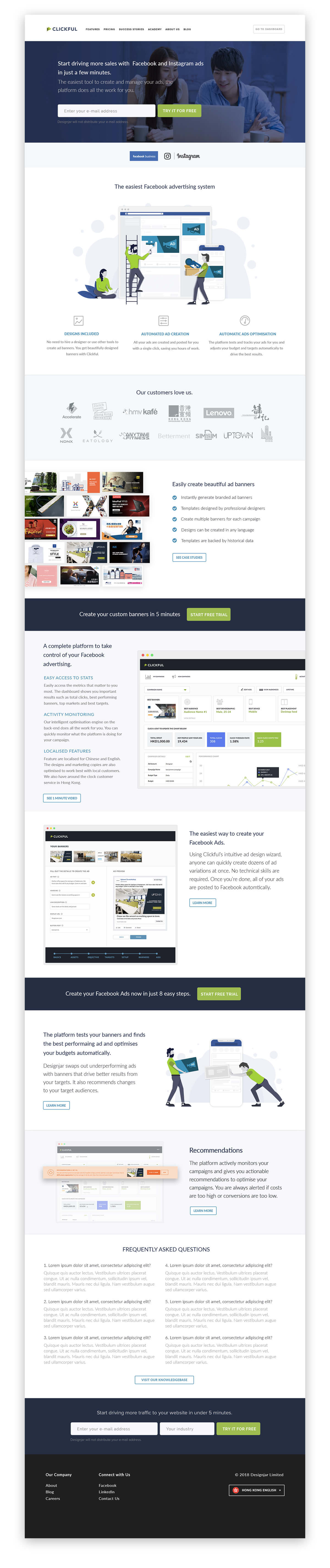 Clickful Website v2.0