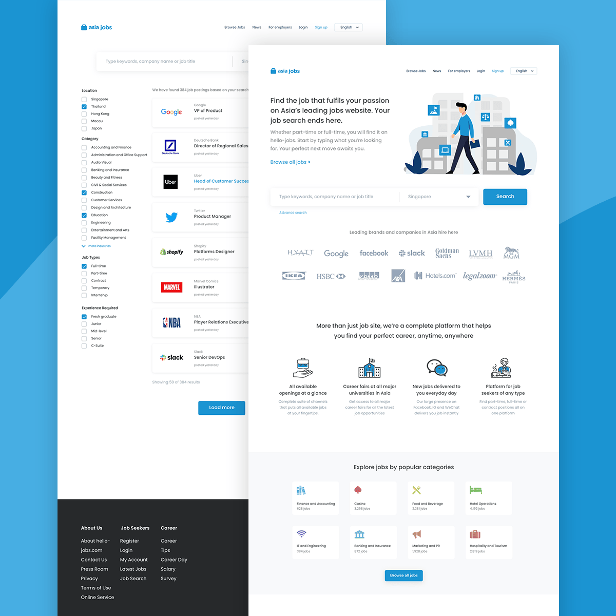 Design for an Online Jobs Portal