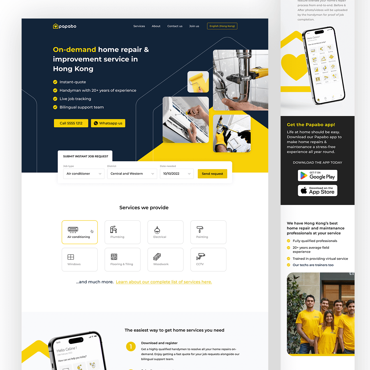 Home Improvement and Handyman Platform