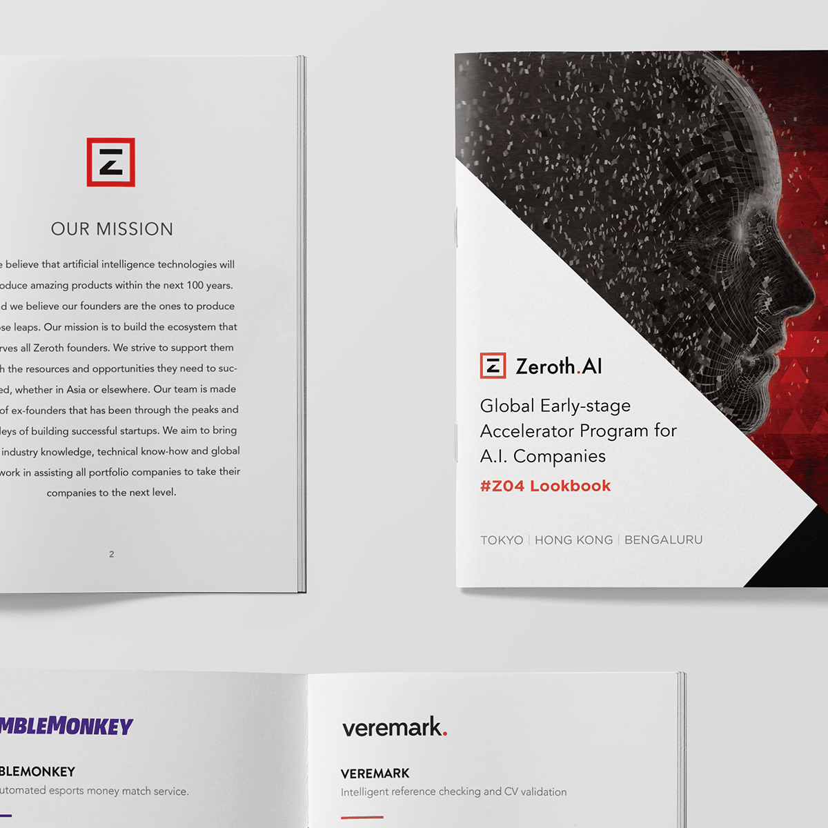 Look book for Zeroth Demo Day