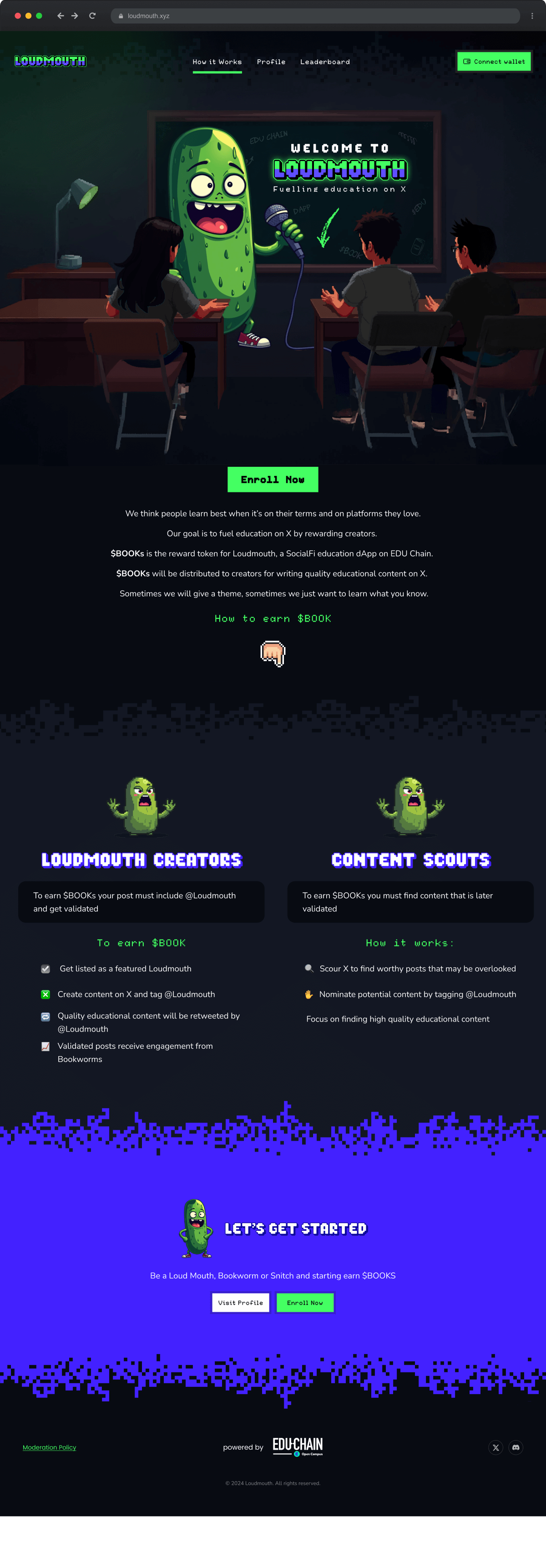 Loudmouth Rewarding Education in Web3