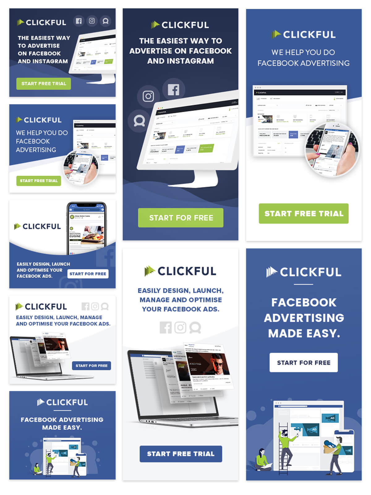 Marketing collateral for Clickful