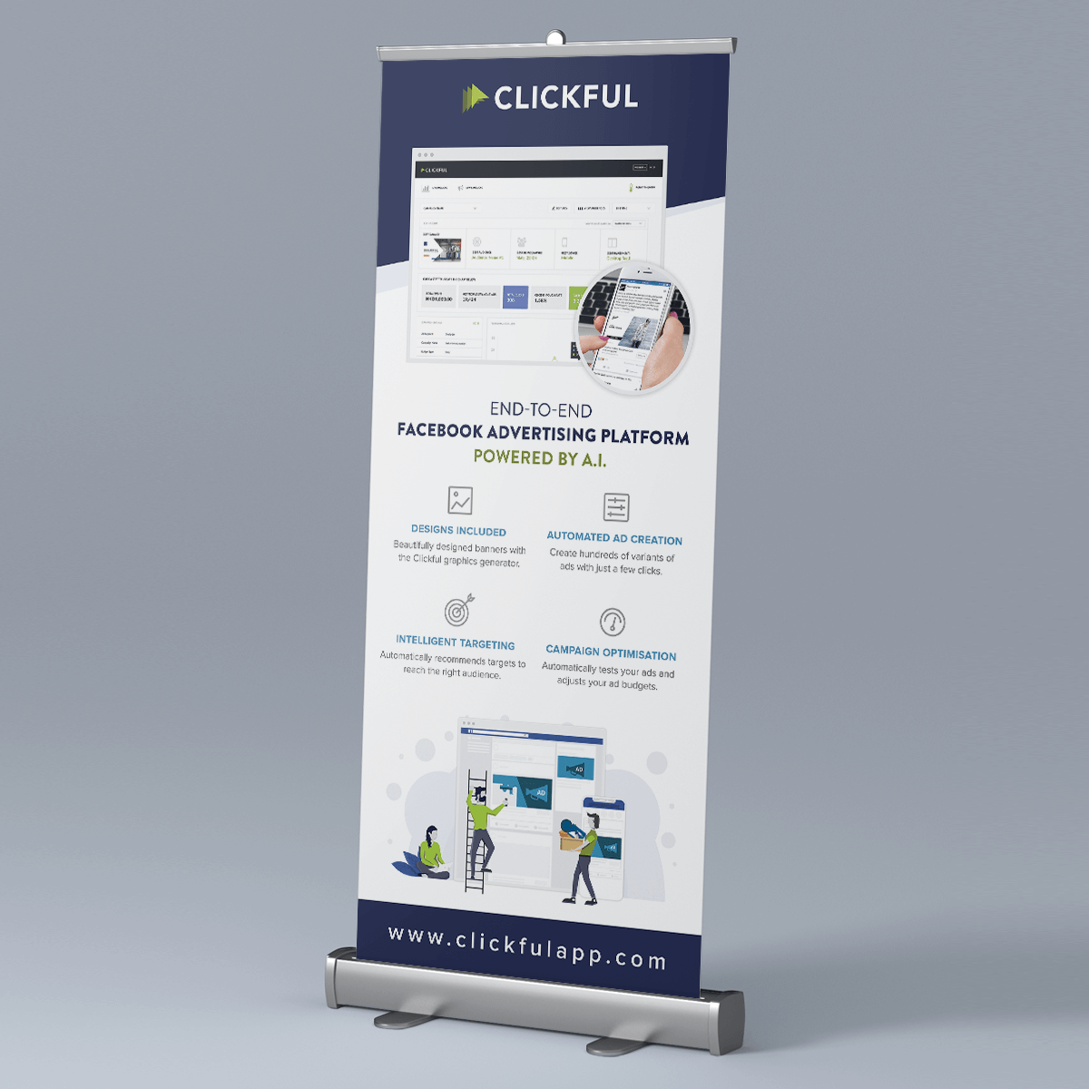 Marketing collateral for Clickful