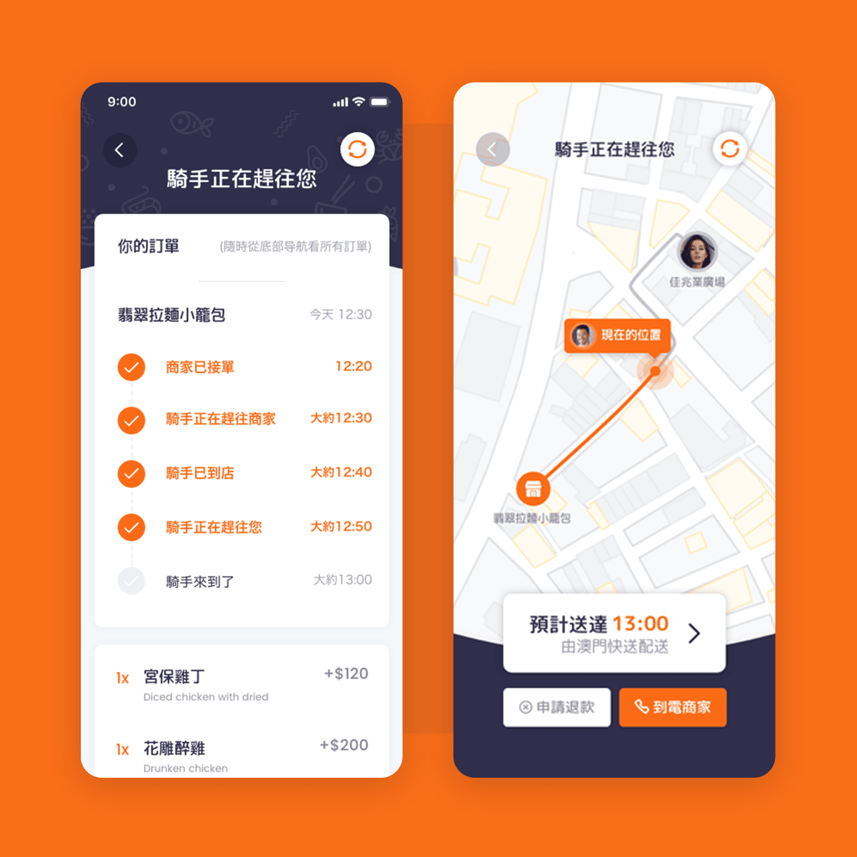 Mobile App UI/UX Design for a Food Delivery Platform