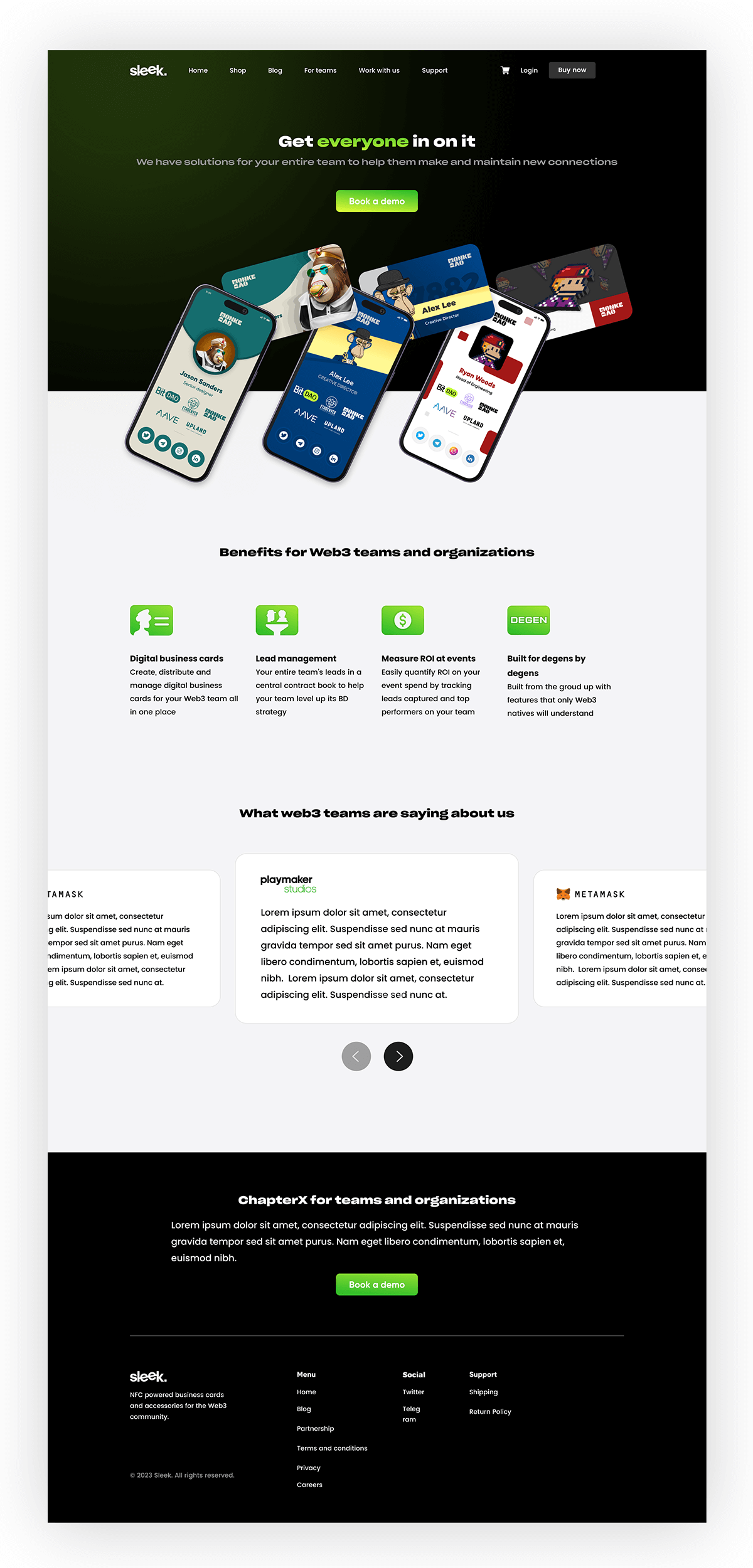 NFC Business Cards Startup