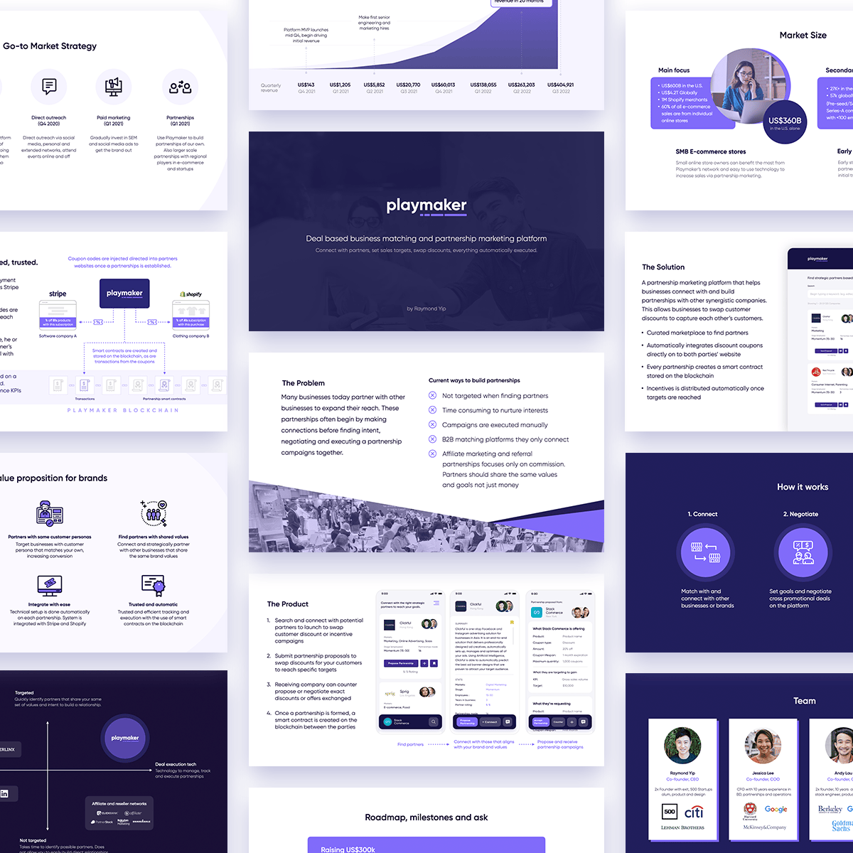 Pitch Deck Design for a Partnership Platform