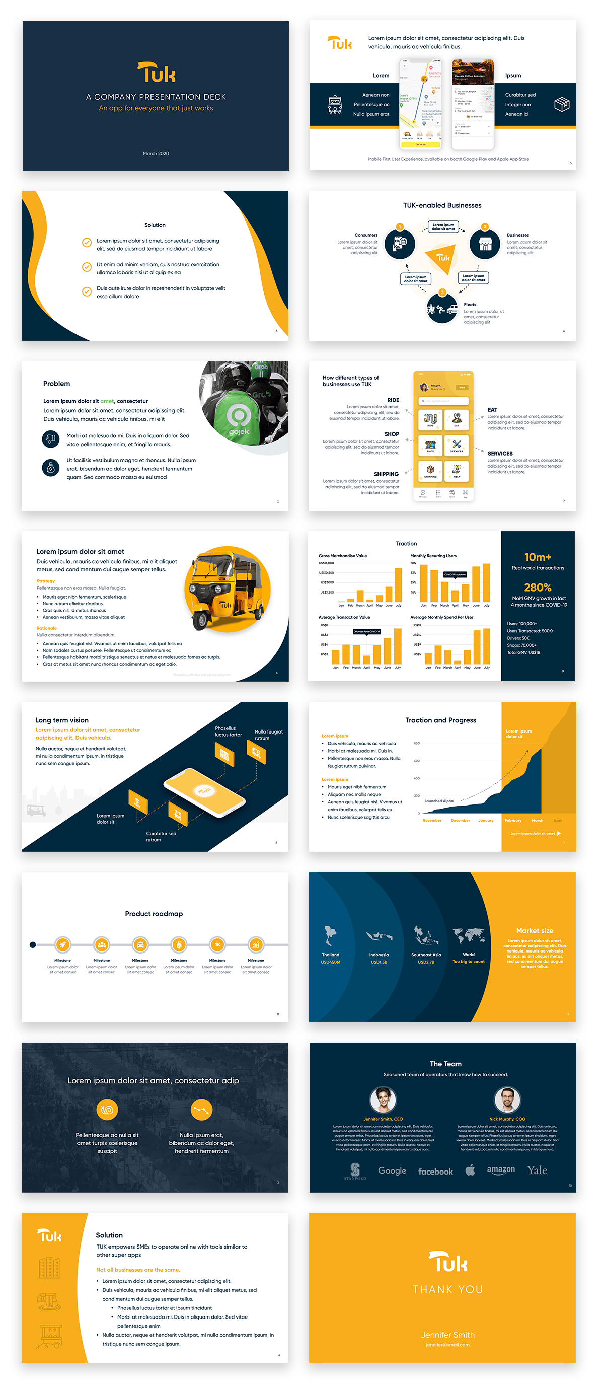 Presentation Deck and Marketing Design for a Startup