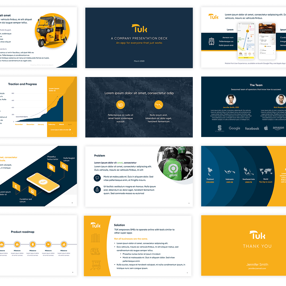 Presentation Deck and Marketing Design for a Startup