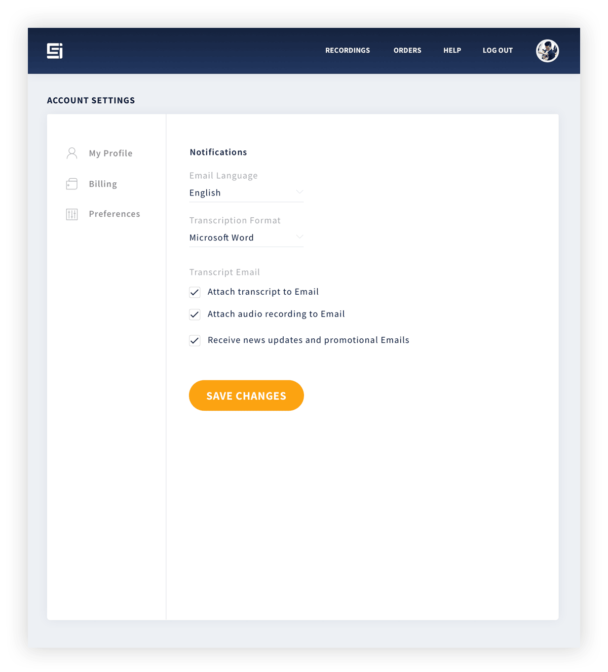 Scribe Intelligence Dashboard UI