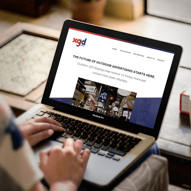 Website design for XGD Media