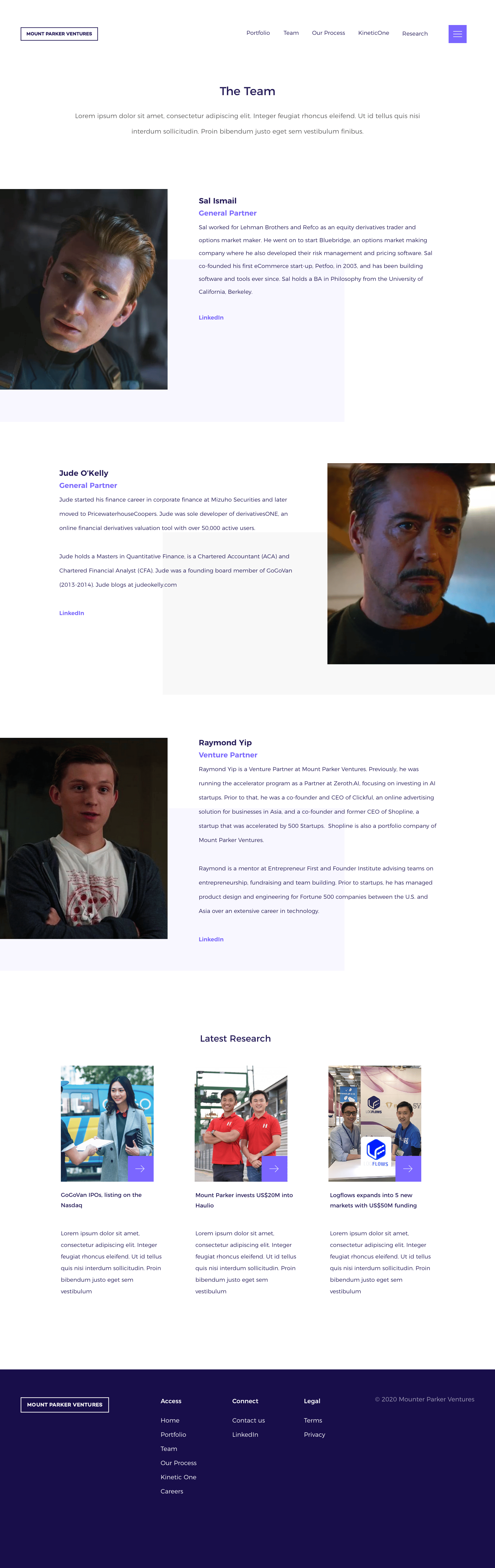 Website for Mount Parker Ventures